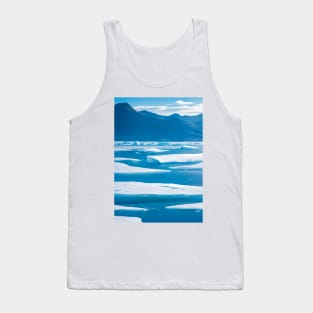 Icy Ocean with Floating Icebergs Tank Top